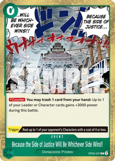 Because the Side of Justice Will Be Whichever Side Wins Reprint Premium Booster -The Best- Vol. 2 One Piece card