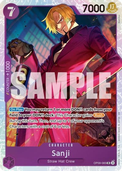 Sanji OP09 065 Reprint Premium Booster -The Best- Vol. 2 One Piece card