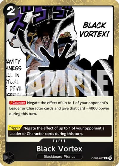Black Vortex Pirate Foil Premium Booster -The Best- Vol. 2 One Piece card