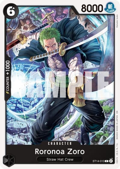 Roronoa Zoro ST14 013 Reprint Premium Booster -The Best- Vol. 2 One Piece card