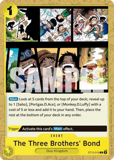 The Three Brothers Bond Reprint Premium Booster -The Best- Vol. 2 One Piece card