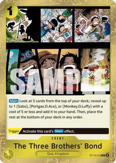The Three Brothers Bond Pirate Foil Premium Booster -The Best- Vol. 2 One Piece card