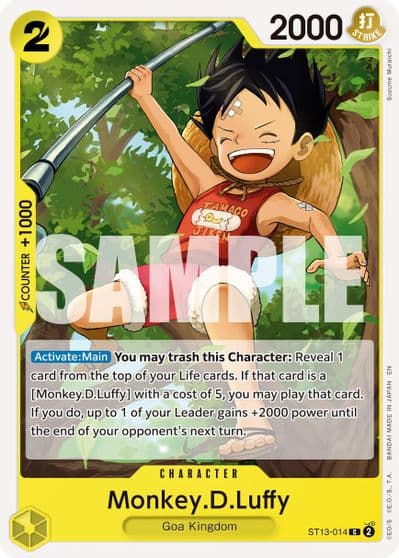MonkeyDLuffy ST13 014 Reprint Premium Booster -The Best- Vol. 2 One Piece card