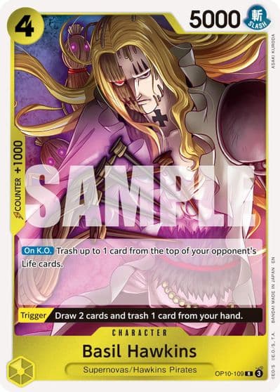 Basil Hawkins OP10 109 Reprint Premium Booster -The Best- Vol. 2 One Piece card