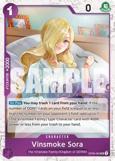 Vinsmoke Sora Pirate Foil Premium Booster -The Best- Vol. 2 One Piece card