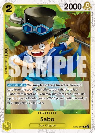 Sabo ST13 007 Pirate Foil Premium Booster -The Best- Vol. 2 One Piece card