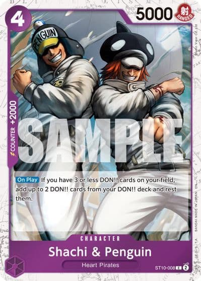 Shachi and Penguin Pirate Foil Premium Booster -The Best- Vol. 2 One Piece card