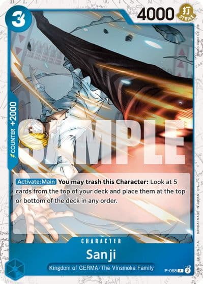 Sanji P 068 Pirate Foil Premium Booster -The Best- Vol. 2 One Piece card