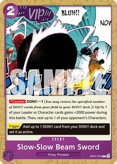Slow Slow Beam Sword Reprint Premium Booster -The Best- Vol. 2 One Piece card