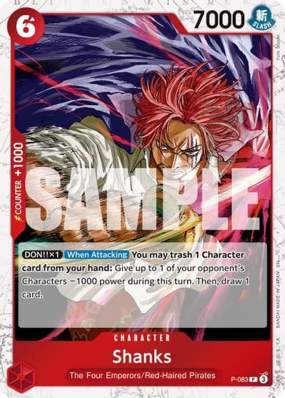 Shanks P 083 Pirate Foil Premium Booster -The Best- Vol. 2 One Piece card