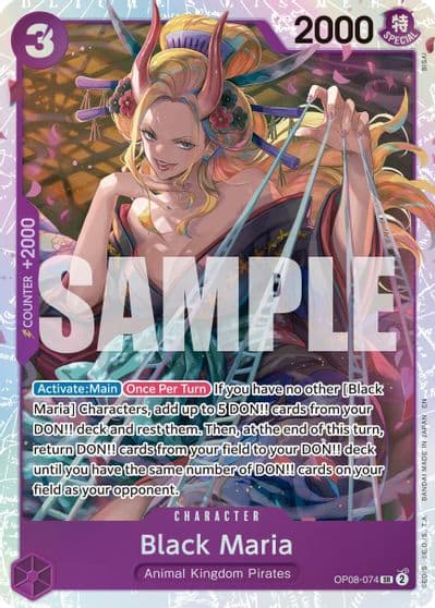 Black Maria Reprint Premium Booster -The Best- Vol. 2 One Piece card