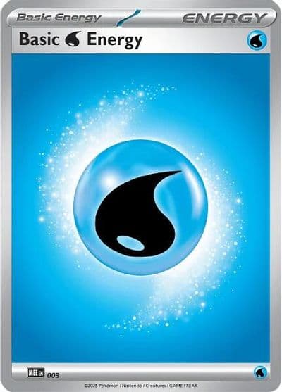Basic Water Energy - 003 MEE: Mega Evolution Energies Pokemon card