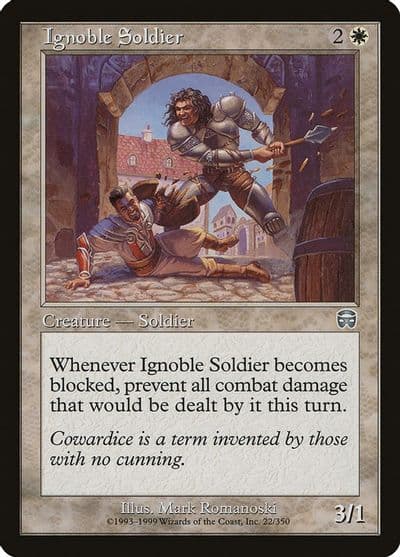 Ignoble Soldier Mercadian Masques Magic card