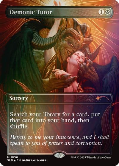 Demonic Tutor Rainbow Foil Secret Lair Drop Series Magic card
