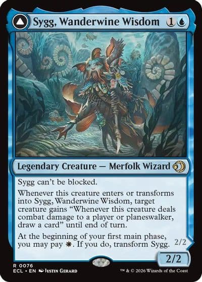Sygg Wanderwine Wisdom Lorwyn Eclipsed Magic card