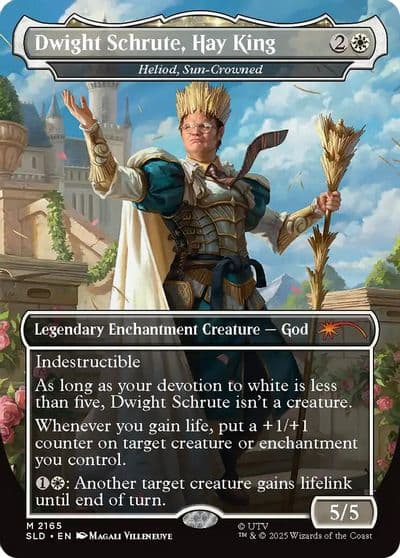 Dwight Schrute Hay King Heliod Sun Crowned Secret Lair Drop Series Magic card