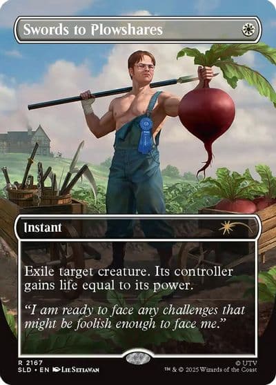 Swords to Plowshares 2167 Secret Lair Drop Series Magic card