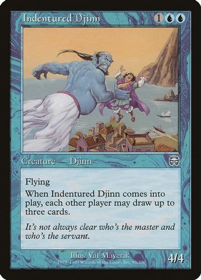 Indentured Djinn Mercadian Masques Magic card