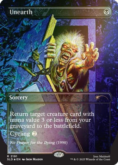 Unearth Rainbow Foil Secret Lair Drop Series Magic card