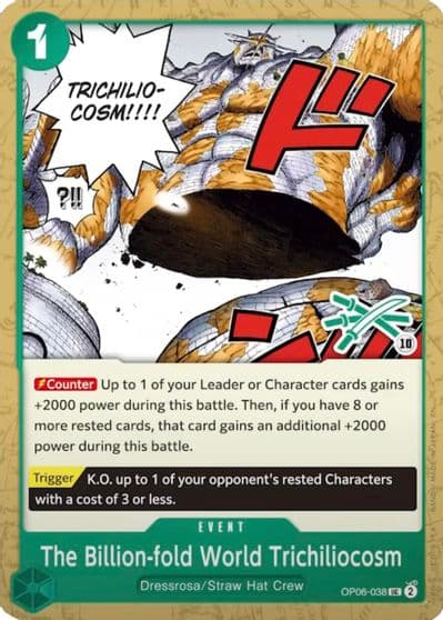 The Billion fold World Trichiliocosm Zoro Deck Learn Together Deck Set One Piece card