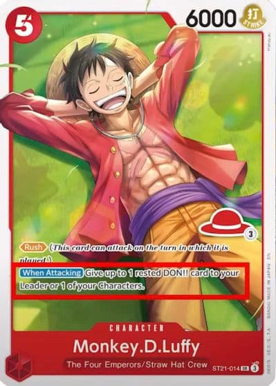 MonkeyDLuffy ST21 014 Luffy Deck Learn Together Deck Set One Piece card