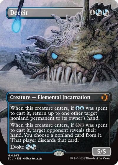Deceit Borderless Lorwyn Eclipsed Magic card