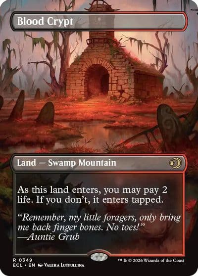 Blood Crypt Borderless Lorwyn Eclipsed Magic card