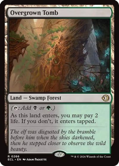 Overgrown Tomb Lorwyn Eclipsed Magic card