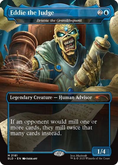 Eddie the Judge Bruvac the Grandiloquent Secret Lair Drop Series Magic card