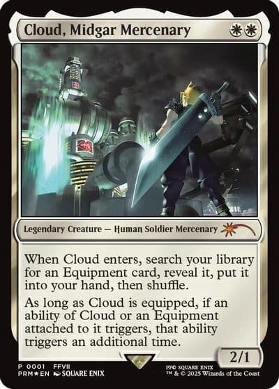 Cloud Midgar Mercenary Unique and Miscellaneous Promos Magic card