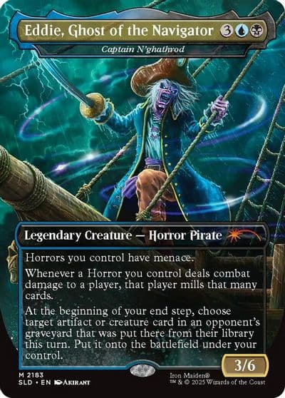 Eddie Ghost of the Navigator Captain Nghathrod Secret Lair Drop Series Magic card
