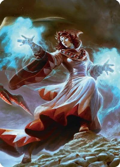 The Destined White Mage Scene Art Card Art Series: FINAL FANTASY Magic card