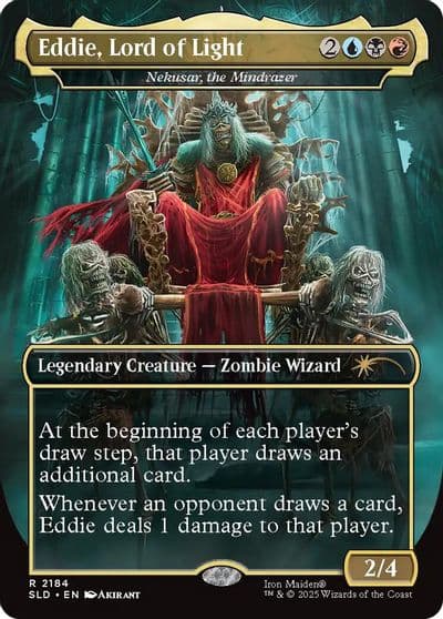 Eddie Lord of Light Nekusar the Mindrazer Secret Lair Drop Series Magic card