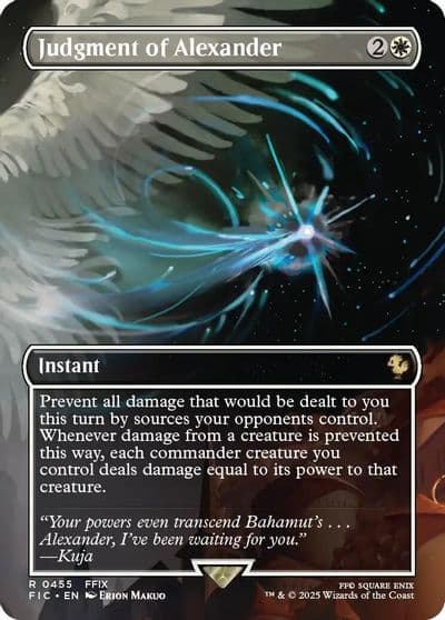 Judgment of Alexander Borderless Commander: FINAL FANTASY Magic card