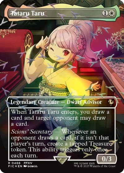 Tataru Taru Borderless Chocobo Track Foil Commander: FINAL FANTASY Magic card