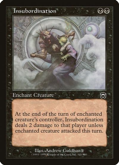 Insubordination Mercadian Masques Magic card