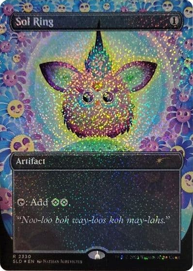 Sol Ring 2330 Confetti Foil Secret Lair Drop Series Magic card