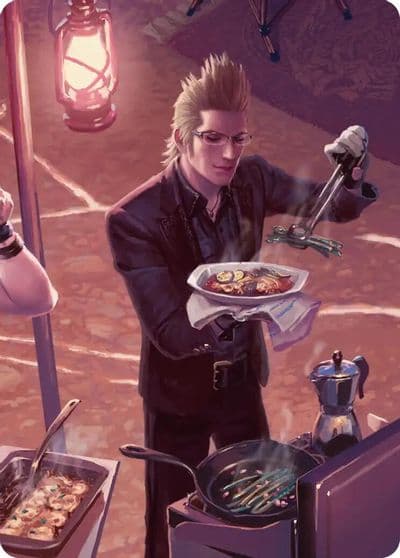 Campsite Cuisine Scene Art Card Art Series: FINAL FANTASY Magic card