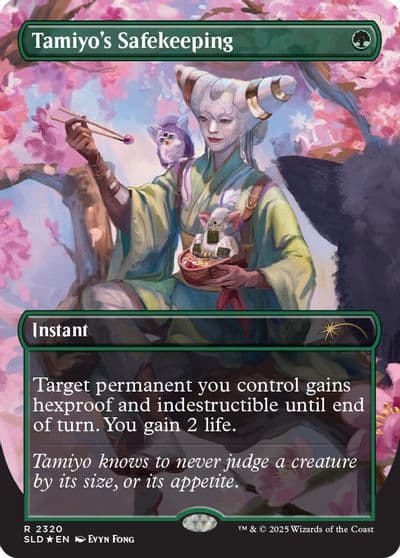 Tamiyos Safekeeping Rainbow Foil Secret Lair Drop Series Magic card
