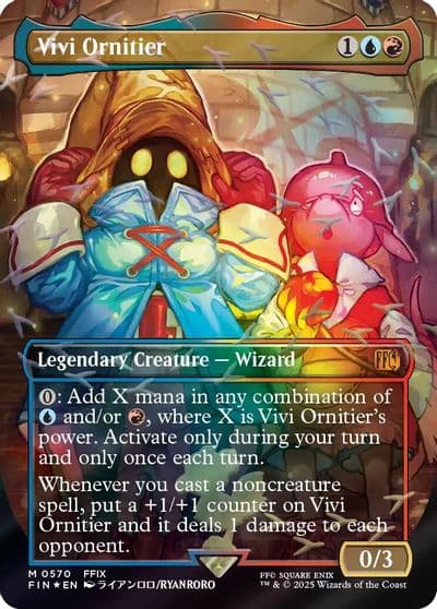 Vivi Ornitier Borderless Chocobo Track Foil FINAL FANTASY Magic card