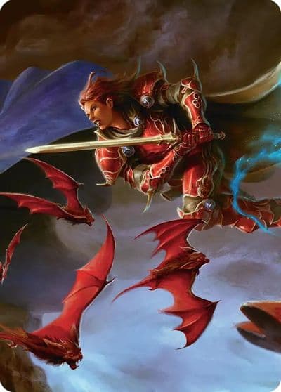 The Destined Warrior Scene Art Card Art Series: FINAL FANTASY Magic card