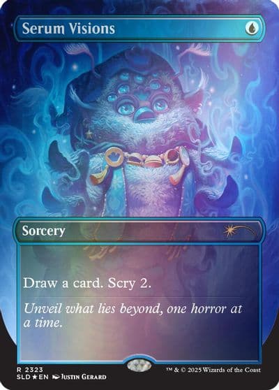 Serum Visions 2323 Rainbow Foil Secret Lair Drop Series Magic card
