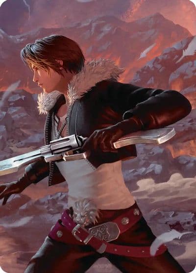 Squall Gunblade Duelist Scene Art Card Art Series: FINAL FANTASY Magic card