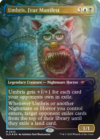 Umbris Fear Manifest Rainbow Foil Secret Lair Drop Series Magic card