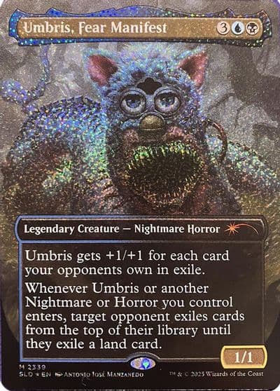 Umbris Fear Manifest Confetti Foil Secret Lair Drop Series Magic card