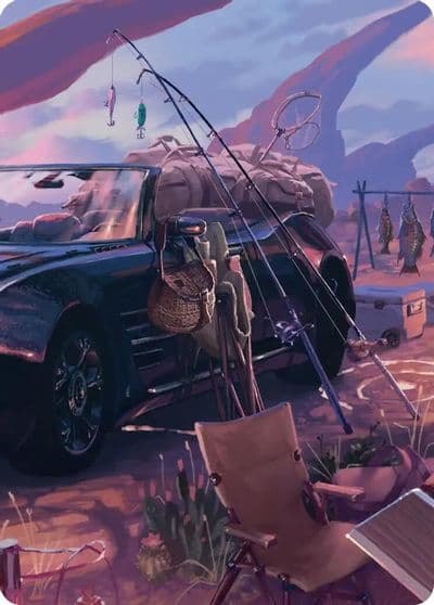 Fishing Gear Scene Art Card Art Series: FINAL FANTASY Magic card