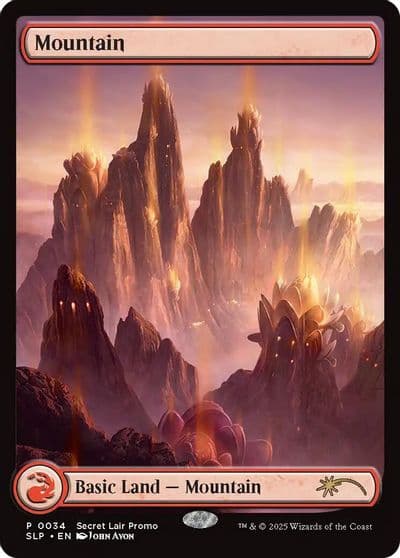 Mountain 0034 Secret Lair Showdown Magic card
