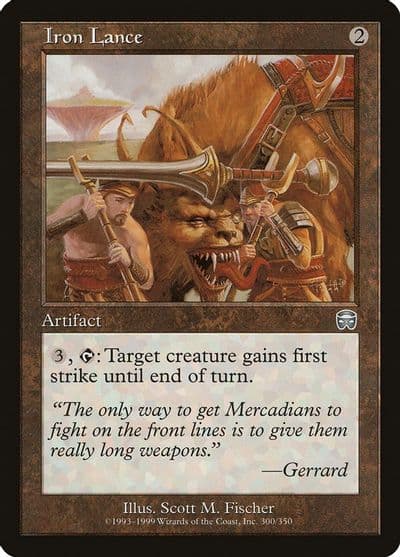 Iron Lance Mercadian Masques Magic card