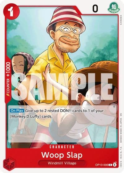 Woop Slap Carrying On His Will One Piece card