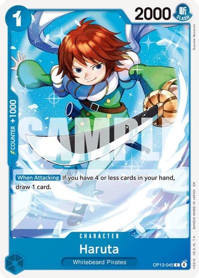 Haruta Carrying On His Will One Piece card